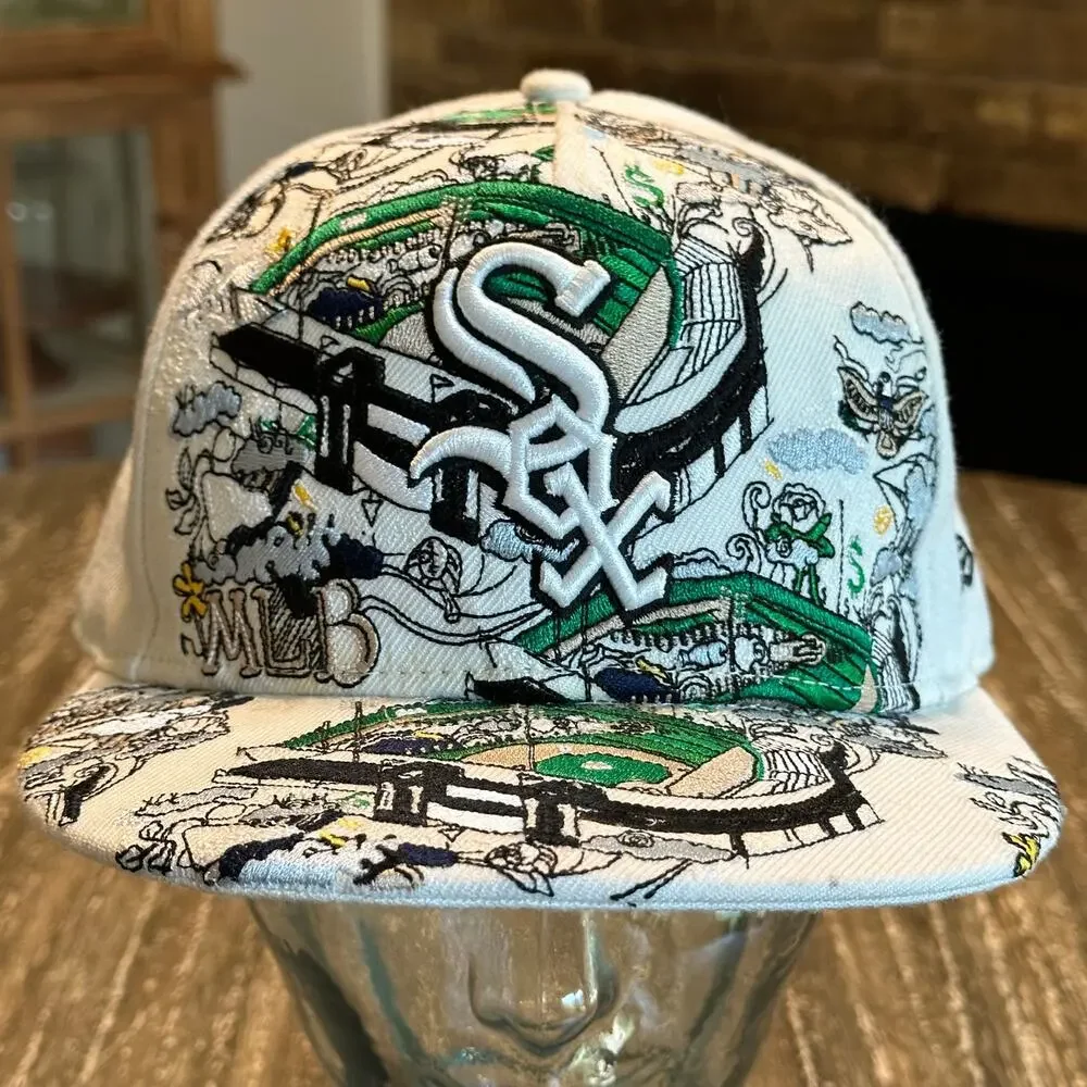 Chicago White Sox Stadium Artwork Collection New Era 59FIFTY Fitted Hat 7 5/8